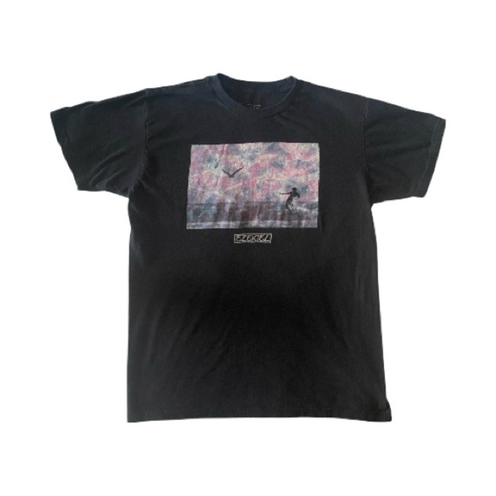 EZEKIEL-Black Graphic T-Shirt- mens size medium